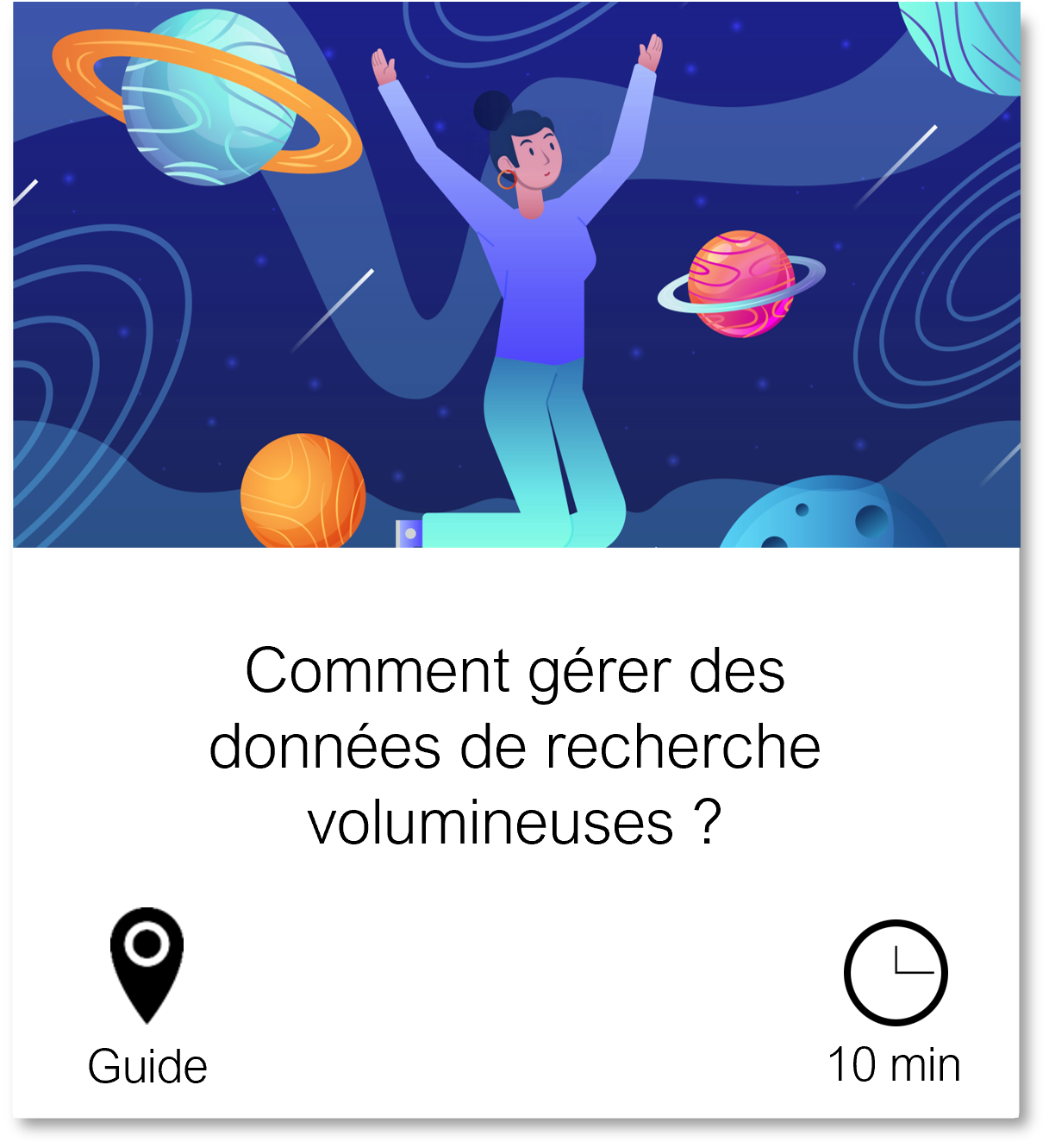Vignette vers la page Comment gérer des données de recherche volumineuses, Guide, durée de lecture 10 minutes